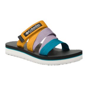 Klapki turystyczne damskie Columbia Alava Slide. Klapki Columbia, bez wzorów, bez obcasa. Za 139,99 zł.