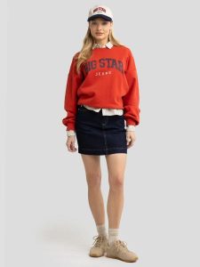 Spódnica damska jeansowa mini granatowa Margaret 657. Niebieskie spódnice Big Star, na lato, uniwersalny, bez wzorów, z denimu, klasyczne, mini. W wyprzedaży za 59,99 zł.