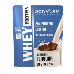 Białko serwatkowe WHEY PROTEIN saszetka 30g Activlab. Nerki i saszetki ACTIVLAB, bez wzorów. Za 4,99 zł.