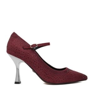 Szpilki Nine West. Czerwone szpilki Nine West, bez wzorów, bez obcasa. Za 249,99 zł.