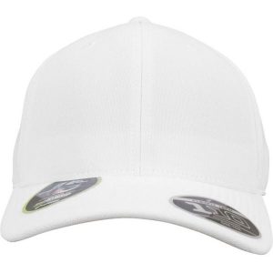 Czapka Z Daszkiem Unisex Adult 110 Cool & Dry Mini Pique. Białe czapki FLEXFIT, bez wzorów. Za 108,99 zł.