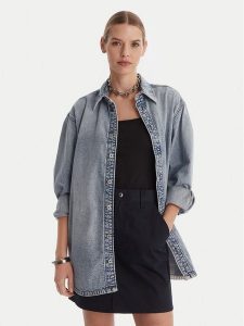 G-Star Raw Koszula jeansowa D26853-D536-G339 Niebieski Oversize. Niebieskie koszule G-Star Raw, l, bez wzorów, z bawełny, bez kołnierzyka, bez ramiączek. Za 367,99 zł.