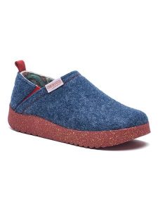 Comfortfusse Kapcie w kolorze niebieskim rozmiar: 39. Niebieskie kapcie Comfortfüße, bez wzorów, z materiału. Za 240,43 zł.