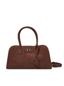 Guess Torebka Samantha HWSG23 13060 Brązowy. Brązowe torebki klasyczne Guess, z aplikacjami, z materiału, bez dodatków. Za 634,99 zł.