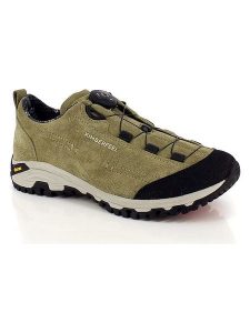 Kimberfeel Skórzane buty turystyczne "Raven" w kolorze oliwkowym rozmiar: 38. Zielone buty trekkingowe Kimberfeel, bez zapięcia. Za 556,99 zł.