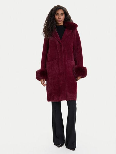 Joseph Ribkoff Płaszcz zimowy 243923F25 Bordowy. Czerwone płaszcze Joseph Ribkoff, na zimę, xs, bez wzorów, z syntetyku, bez kaptura. Za 979,00 zł.