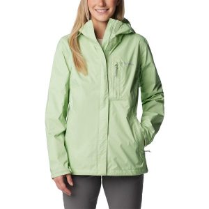 Kurtka przeciwdeszczowa damska Columbia Pouring Adventure II Jacket z kapturem. Zielone kurtki Columbia, xs, bez wzorów, z kapturem. Za 259,00 zł.