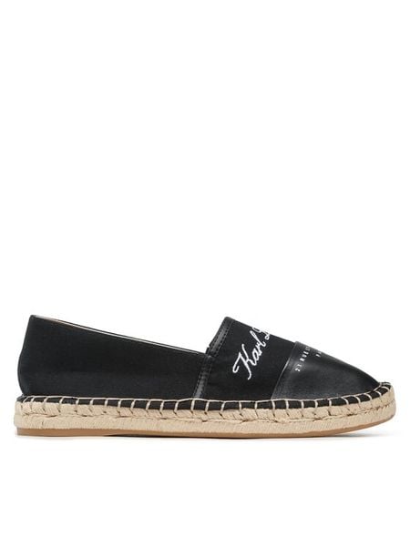 KARL LAGERFELD Espadryle KL80123 Czarny. Czarne espadryle KARL LAGERFELD, bez wzorów, z materiału, bez obcasa. Za 429,99 zł.