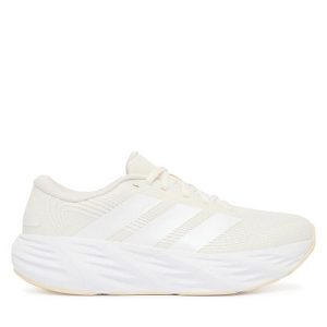 Buty do biegania adidas. Białe buty sportowe ADIDAS, bez wzorów, bez zapięcia, do biegania. Za 239,99 zł.
