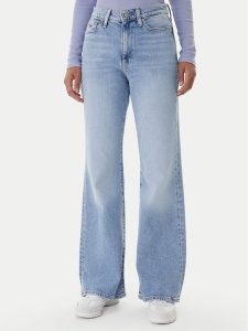Tommy Jeans Jeansy Bella DW0DW22620 Niebieski Flare Fit. Niebieskie jeansy Tommy Jeans, bez wzorów, z bawełny. Za 409,99 zł.
