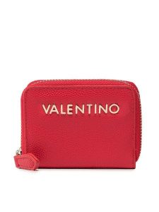 Valentino Portfel Divina VPS1R4139G Czerwony. Czerwone portfele Valentino, bez wzorów, ze skóry. Za 119,99 zł.