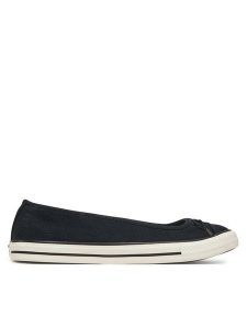 Converse Baleriny Chuck Taylor All Star Dainty Ballerina A16210C Czarny. Czarne balerinki Converse, bez wzorów, z materiału, bez obcasa, bez zapięcia. Za 199,99 zł.