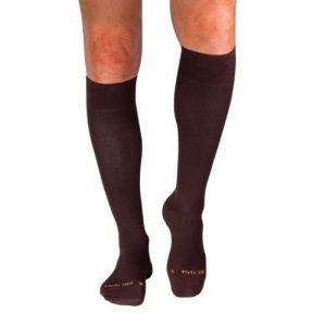 Długie skarpety uciskowe 3/4 z bawełny merceryzowanej brązowe. Brązowe skarpetki OEM, bez wzorów, z bawełny. Za 87,79 zł.