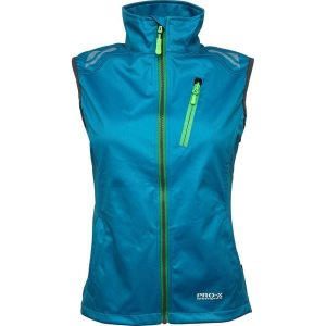 Damska wodoodporna kurtka softshell Pro-X Elements Hanna. Niebieskie kurtki PRO-X ELEMENTS, bez wzorów, z softshellu, bez kaptura. Za 335,00 zł.
