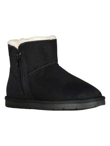 Geographical Norway Botki zimowe "Ozipneige" w kolorze czarnym rozmiar: 40. Czarne botki Geographical Norway, na zimę, bez wzorów, z futra, bez obcasa, bez zapięcia. Za 140,53 zł.