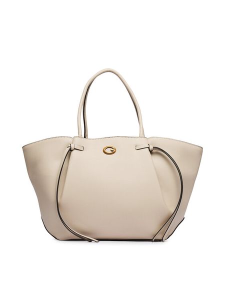 Guess Torebka Allegra HWBG22 37230 Beżowy. Brązowe shopper bag Guess, z aplikacjami, ze skóry, bez dodatków. Za 674,99 zł.