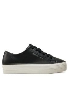 Calvin Klein Jeans Tenisówki Bold Vulc Flatf Low Lth In YW0YW01633 Czarny. Czarne trampki Calvin Klein Jeans, bez wzorów, z jeansu, bez zapięcia. Za 239,99 zł.