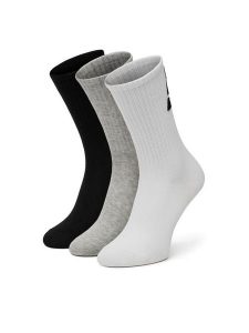 DC Skarpety długie AS_DC_02W_SS25 (3-PACK) Biały. Białe skarpetki DC, bez wzorów, z bawełny. Za 44,99 zł.