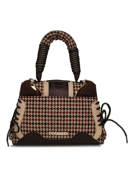 Steve Madden Torebka w kolorze brązowo-beżowym - 23 x 16 x 9 cm rozmiar: onesize. Brązowe torebki klasyczne Steve Madden, bez wzorów, z materiału, przez ramię, bez dodatków. Za 210,32 zł.