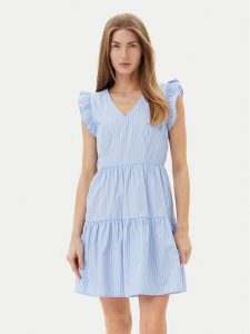 Vero Moda Sukienka codzienna 10325250 Niebieski Regular Fit. Niebieskie kombinezony Vero Moda, na co dzień, s, bez wzorów, z bawełny, bez kołnierzyka, bez ramiączek, proste. Za 89,99 zł.