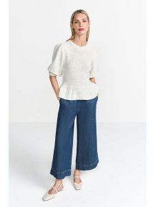 Rich & Royal Bluza w kolorze białym rozmiar: M. Białe bluzy Rich & Royal, m, bez wzorów, bez kaptura. Za 258,52 zł.