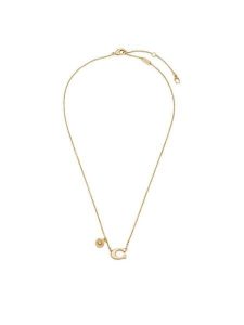 Coach Naszyjnik 37571532 Złoty. Żółte naszyjniki Coach, metalowe. Za 399,99 zł.