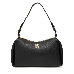 Torebka DKNY. Czarne torebki klasyczne DKNY, bez wzorów, bez dodatków. Za 419,99 zł.