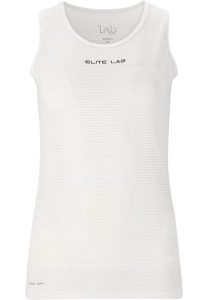Damski tank top techniczny Elite Lab Elite X1. Białe topy ELITE LAB, l, bez wzorów, z materiału, bez kołnierzyka, bez ramiączek. Za 95,50 zł.