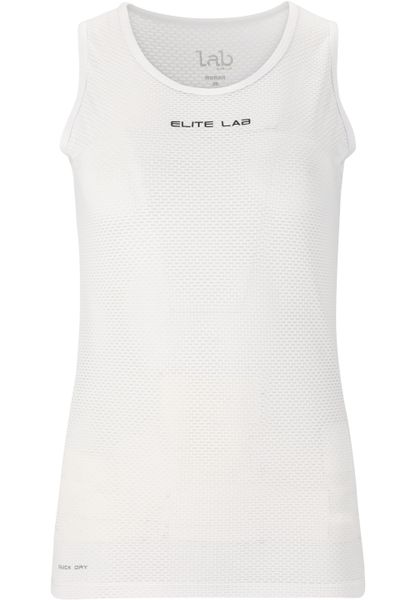 Damski tank top techniczny Elite Lab Elite X1. Białe topy ELITE LAB, l, bez wzorów, z materiału, bez kołnierzyka, bez ramiączek. Za 95,50 zł.