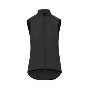 Kurtka damska Giro W Chrono Expert Wind Vest. Czarne kurtki Giro, bez wzorów, bez kaptura. W wyprzedaży za 247,30 zł.