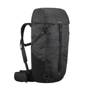 Plecak turystyczny Quechua MH100 35 litrów. Czarne plecaki QUECHUA. Za 179,99 zł.