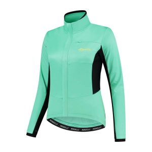 Kurtka rowerowa damska Rogelli BARRIER, zimowa, softshellowa. Zielone kurtki Rogelli, na zimę, xl, bez wzorów, bez kaptura. Za 449,50 zł.