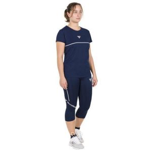 Koszulka tenisowa damska z krótkim rękawem Tecnifibre Perf Tee. Niebieskie bluzki TECNIFIBRE, s, bez wzorów, sportowe, bez kołnierzyka, bez ramiączek. Za 179,00 zł.