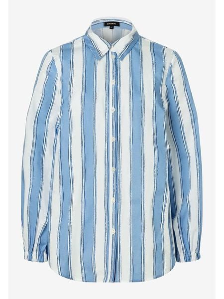 More & More Koszula w kolorze błękitno-białym rozmiar: 40. Białe koszule More & More, bez wzorów, z bawełny, bez kołnierzyka, bez ramiączek. Za 78,47 zł.