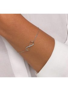 Eclat d'Argent Srebrna bransoletka z elementem ozdobnym rozmiar: onesize. Szare bransoletki Eclat d'Argent, z cyrkonią, srebrne. Za 78,28 zł.