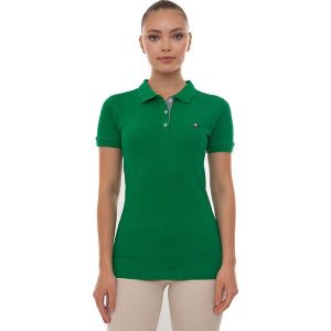 SIR RAYMOND TAILOR Koszulka polo "Angie" w kolorze zielonym rozmiar: M. Zielone bluzki Sir Raymond Tailor, m, bez wzorów, z bawełny, bez kołnierzyka, bez ramiączek. Za 135,81 zł.