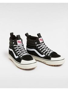 Vans Skórzane sneakersy w kolorze czarnym rozmiar: 37. Czarne trampki Vans, bez wzorów, z materiału, za kostkę, bez zapięcia. Za 233,33 zł.