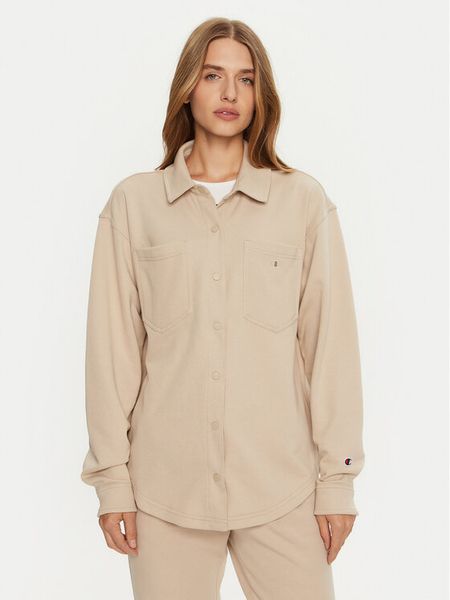 Champion Koszula 117543 Beżowy Regular Fit. Brązowe koszule Champion, xs, bez wzorów, z syntetyku, bez kołnierzyka, bez ramiączek. Za 189,99 zł.