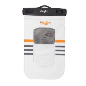 Wodoszczelna saszetka – przenośny dry bag Skiffo. Białe nerki i saszetki SKIFFO, bez wzorów, z neoprenu. Za 110,00 zł.
