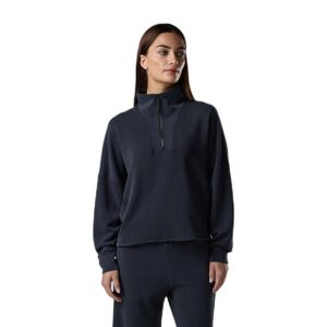 Kurtka damska 1/4 Zip Rossignol Chavanette Scuba. Czarne kurtki Rossignol, bez wzorów, bez kaptura. Za 586,00 zł.