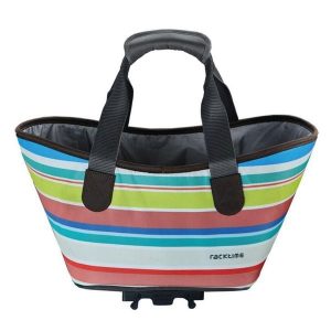 Systemowa torba na zakupy AGNETHA. Czerwone shopper bag RACKTIME, bez wzorów, bez dodatków. Za 339,90 zł.