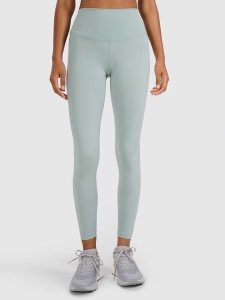 4F Legginsy sportowe w kolorze zielonym rozmiar: XL. Zielone legginsy 4f, bez wzorów, z materiału, z podwyższonym stanem. Za 78,95 zł.