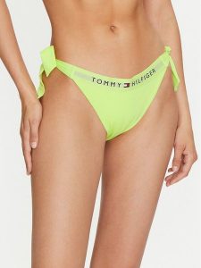 Tommy Hilfiger Dół od bikini UW0UW04497 Zielony. Zielone bikini TOMMY HILFIGER, bez wzorów, z syntetyku. Za 99,99 zł.