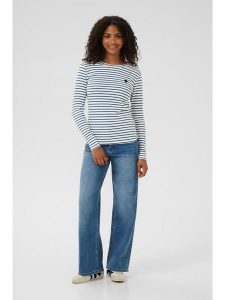 Kaffe Koszulka w kolorze białym rozmiar: S. Białe bluzki Kaffe, s, bez wzorów, bez kołnierzyka, bez ramiączek. Za 95,92 zł.