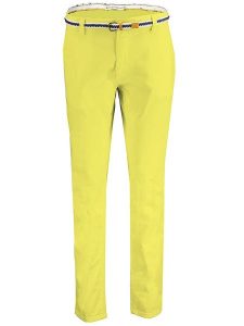 Geographical Norway Spodnie chino "Petunia" w kolorze żółtym rozmiar: M. Żółte chinosy Geographical Norway, bez wzorów, z tkaniny. Za 61,46 zł.