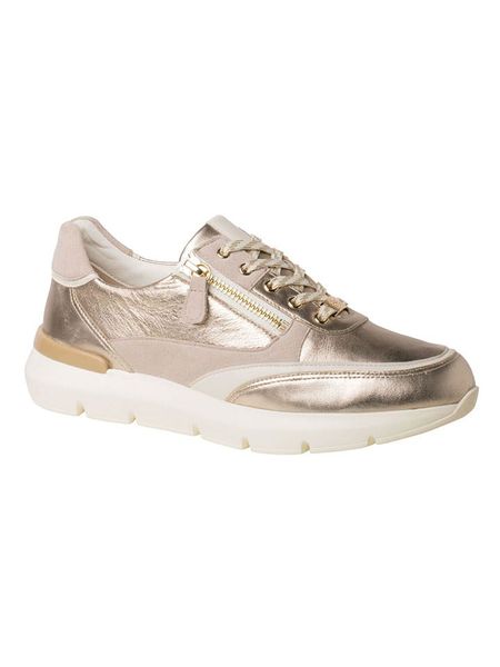 HASSIA Skórzane sneakersy "Bordeaux" w kolorze złotym rozmiar: 39. Czerwone trampki HASSIA, bez wzorów, bez zapięcia. Za 404,99 zł.