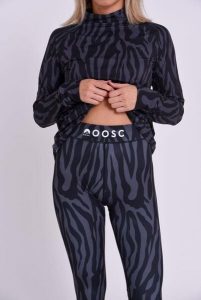 Legginsy termoaktywne - Black Tiger damskie. Szare legginsy OOSC, bez wzorów, z materiału, długie. Za 269,99 zł.