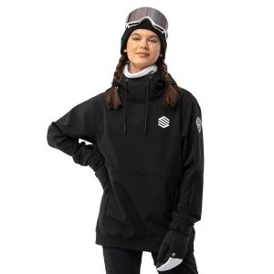 Kurtka snowboardowa damska W1-W Skywalk. Czarne kurtki SIROKO, xl, bez wzorów, z softshellu, bez kaptura. W wyprzedaży za 297,00 zł.