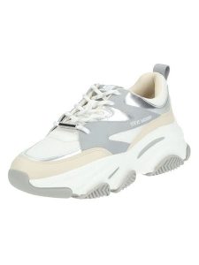 Steve Madden Sneakersy w kolorze srebrno-białym rozmiar: 40. Białe trampki Steve Madden, bez wzorów, bez zapięcia. Za 217,99 zł.