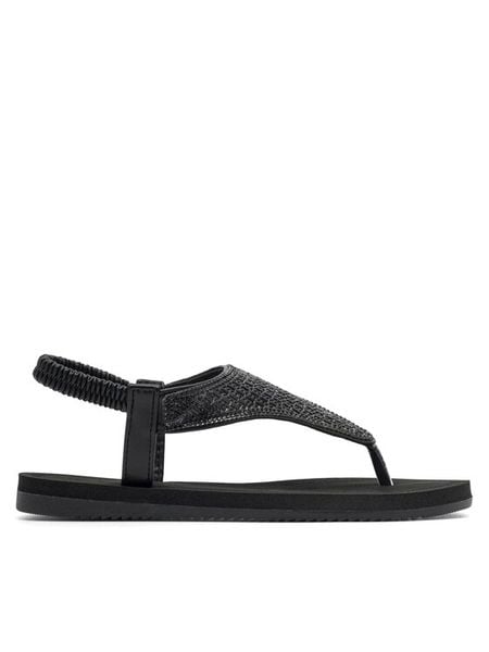 Clara Barson Sandały BRYONY WSS20835-01 Czarny. Czarne sandały Clara Barson, bez wzorów, z syntetyku, bez obcasa, na płaskiej podeszwie, bez zapięcia. Za 99,99 zł.